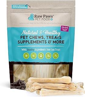 Raw Paws Pet Premium 6-inch compressed rawhide bones for dogs, 10-Count