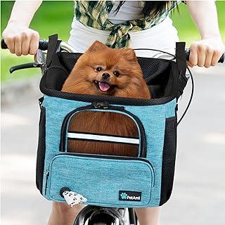 PetAmi Dog Bike Basket – Car Seat for Small Puppy Cat with Mesh Window