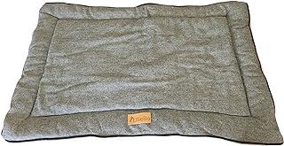 Ellie-Bo Reversible Tweed and Grey Faux Fur Mat Bed for Extra Large 42 inch Dog Puppy Cages