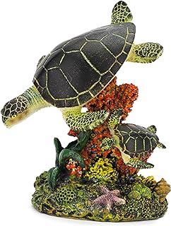 Penn-Plax Swimming Sea Turtle Aquarium Decor, Medium Size